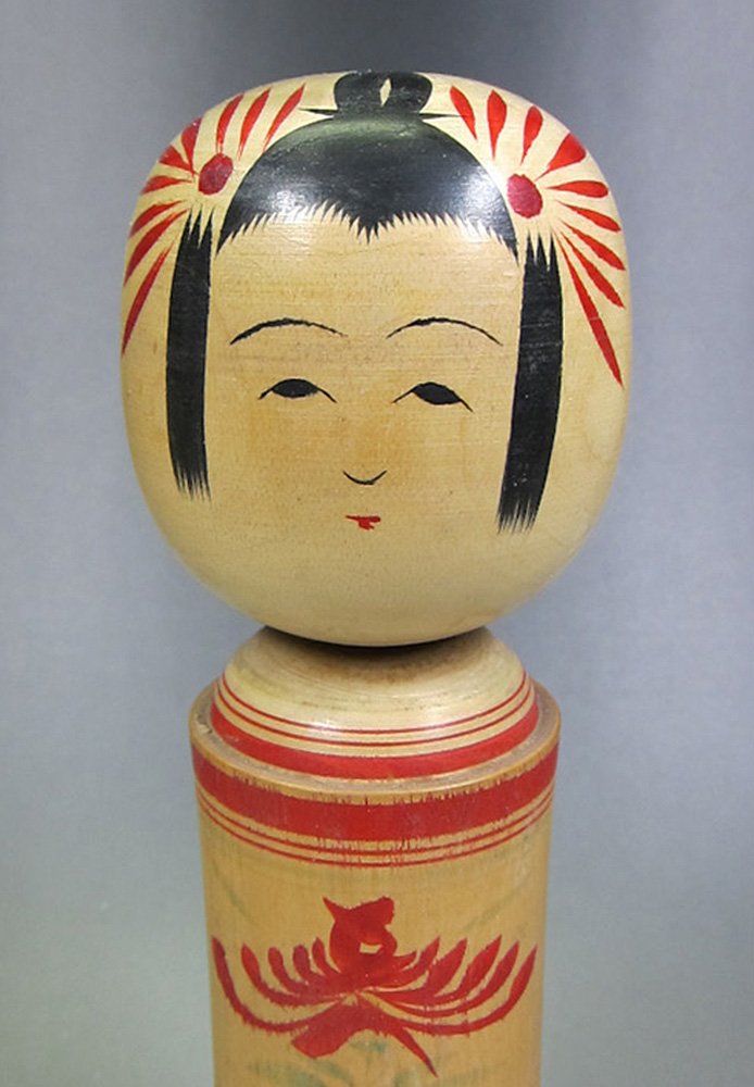 こけし　0324 Amazon | 古い伝統 こけし【本間留五郎 作 古作】鳴子系高さ